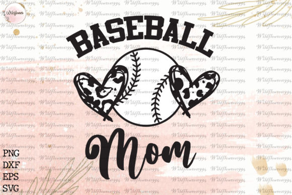 Baseball Mom Svg, Leopard Heart Svg Graphics & Crafts