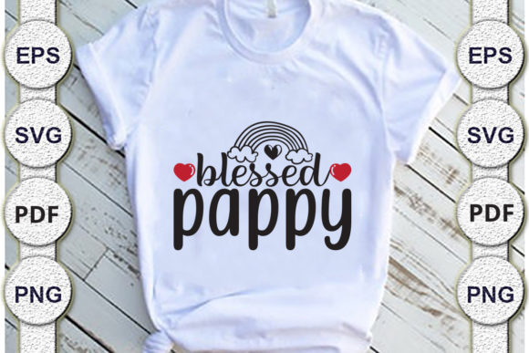 Blessed Pappy Mom Svg Design: Graphics for Crafts