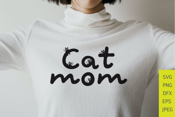 Cat Mom Svg: Graphics for Crafts and Creative Design