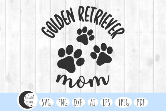 Golden Retriever Mom Svg, Dog Mom Svg