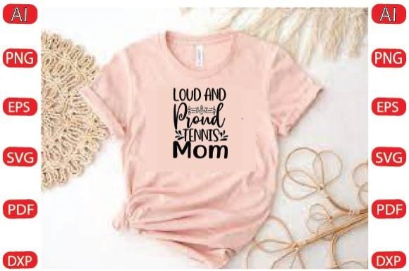 Loud and Proud Cheer Mom Svg Design: Graphics and Crafts