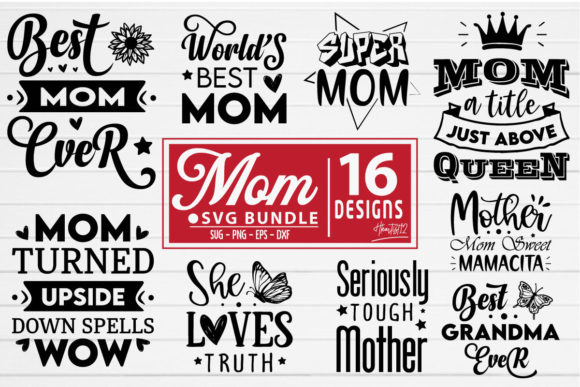 MOM SVG Bundle: Graphics for Crafts and Content