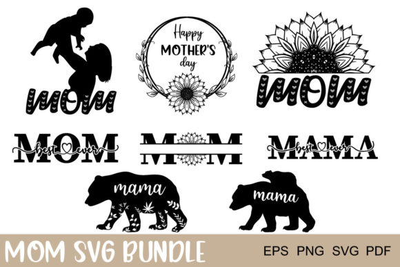 Mothers Day Svg Bundle for Crafts and Graphics